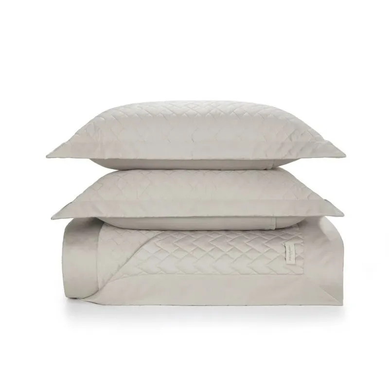 Colcha Com Porta Travesseiro Trussardi Spiazzo King MARMO