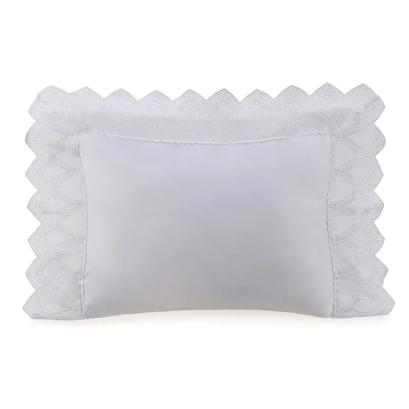 Fronha Padrão 100% Algodão Egípcio Riviera Branco