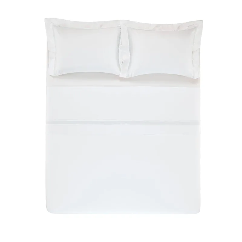 Jogo de cama Trussardi Donati queen 4 peças branco