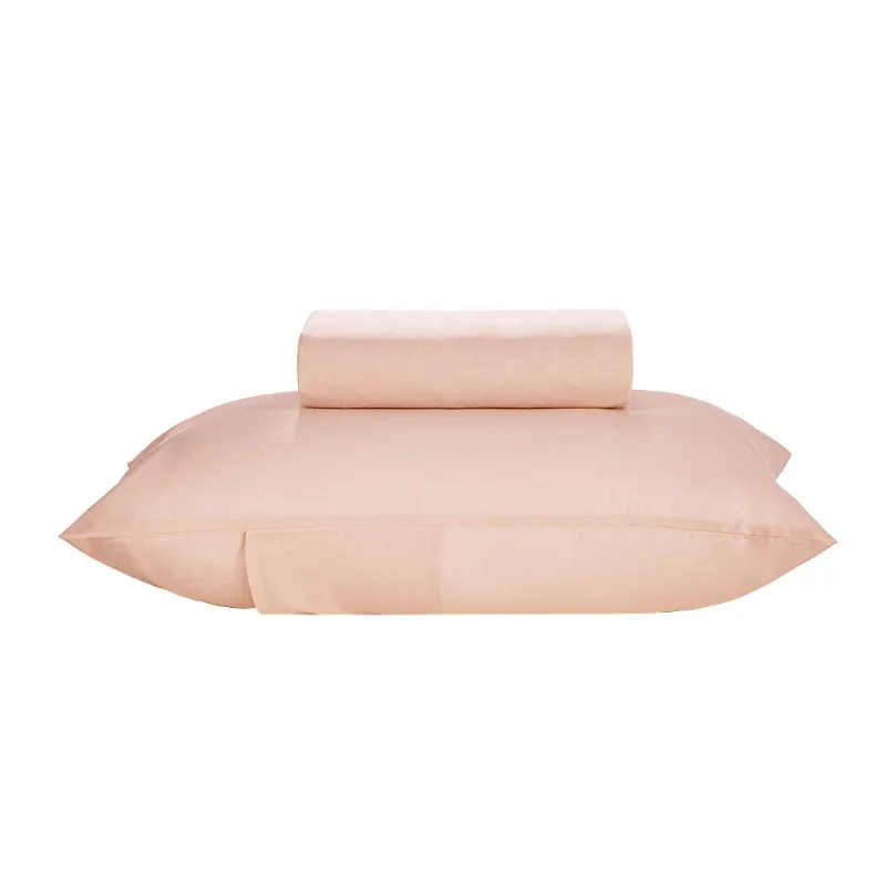 Jogo de Cama Solteiro Karsten Nuance 100% Algodão Rosa Chá 2 Peças