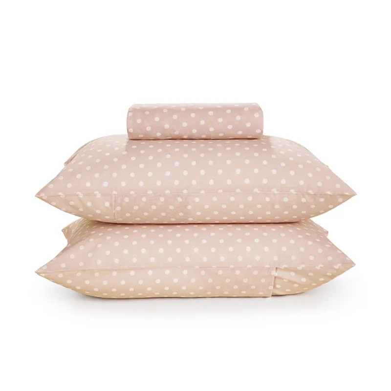Jogo de Cama Queen Karsten Alina 100% Algodão Rosa 3 Peças