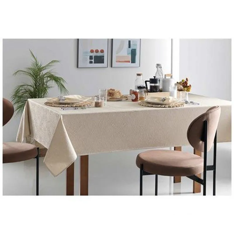 Toalha de Mesa Retangular Vilares 1600x2200 Mm Noz Moscada Karsten sem variação