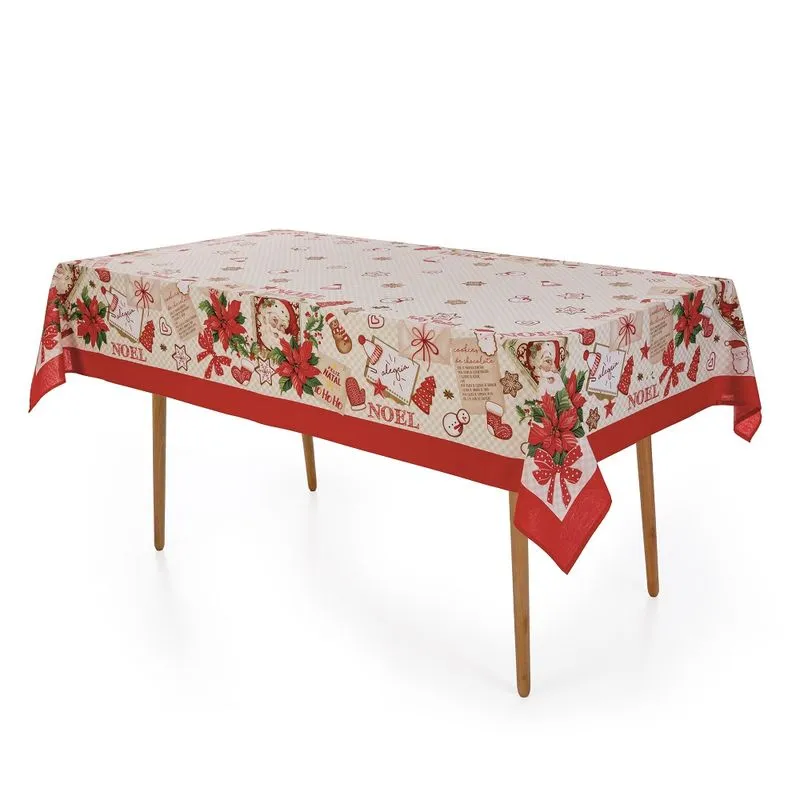 TOALHA DE MESA 1,40X2,10 RECEITA DO NOEL