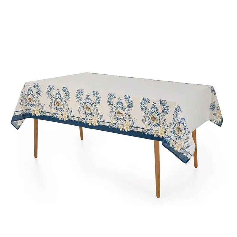 Toalha de Mesa Retangular Estampada 1,4m x 2,5m - Karsten Agnes