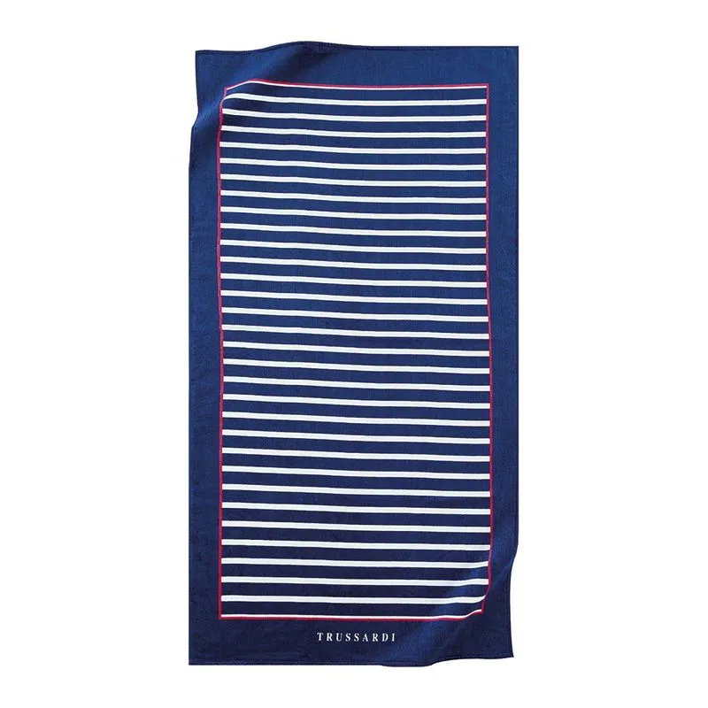 Toalha Banhão Praia Trussardi Capri Azul 86x163cm
