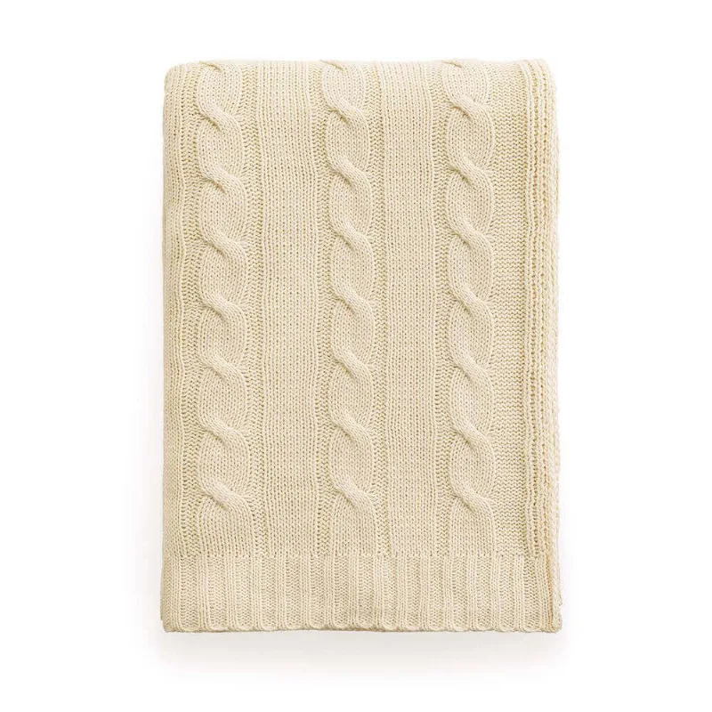 Manta Decorativa Ane 1,20m x 1,75m - Karsten - Off White