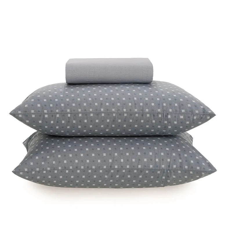 Jogo de Cama Percal 150 Fios Est 3 Pcs Queen Alan