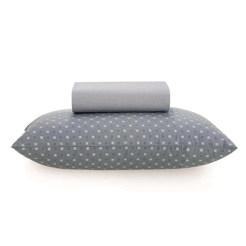 Jogo de Cama Percal 150 Fios Est 2 Pcs Solt Alan