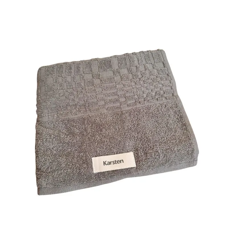Toalha de Rosto Karsten Layla Cinza 48x70 cm