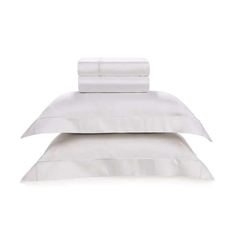 Jogo de Cama Queen Trussardi 300 Fios Cetim 100% Bambu Girelli Branco