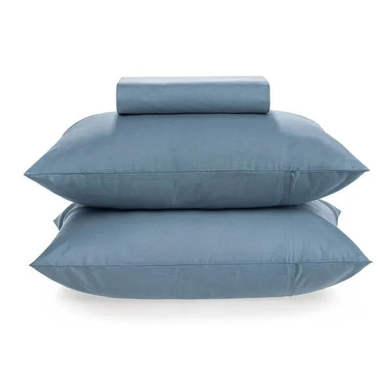 Jogo de Cama Percal 150 Fios Liso 3 Pcs King Jeans