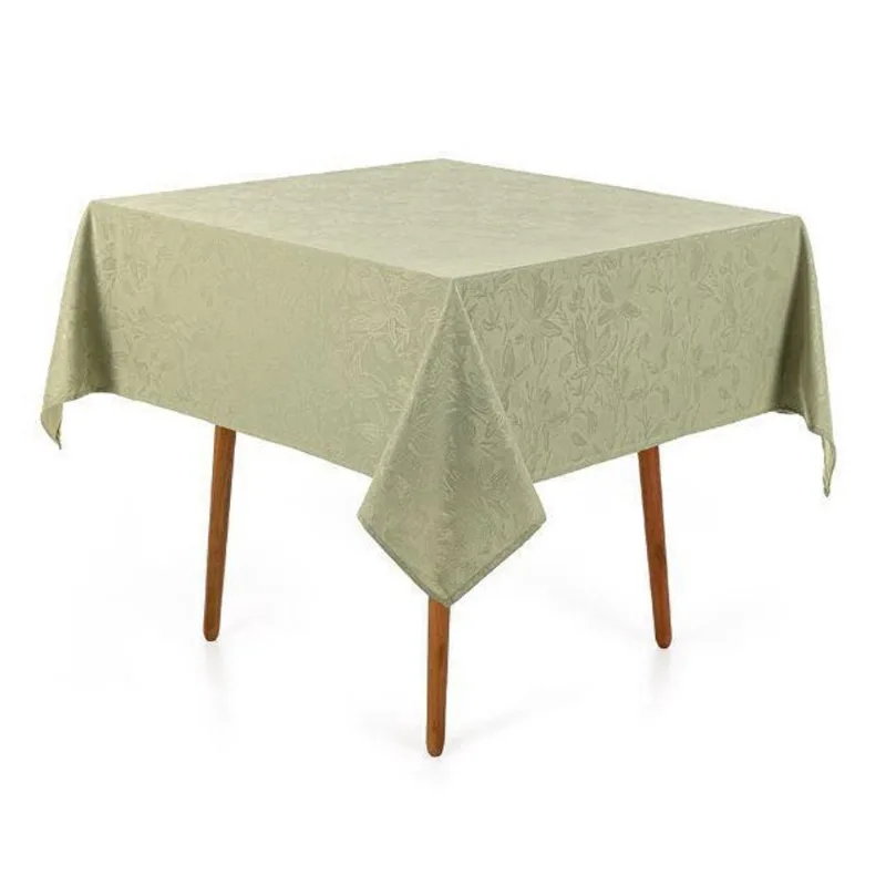 Toalha Mesa Quadrada 4 Lugares Jacquard Dominic Verde