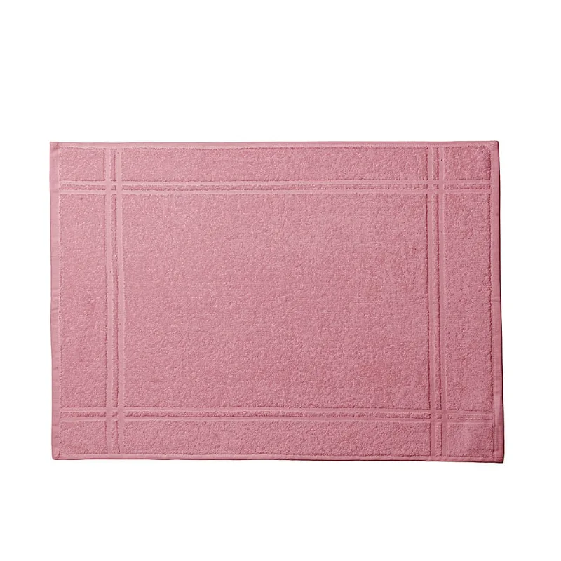 Toalha de Piso Karsten 100% Algodão Metrópole Rosa Retrô