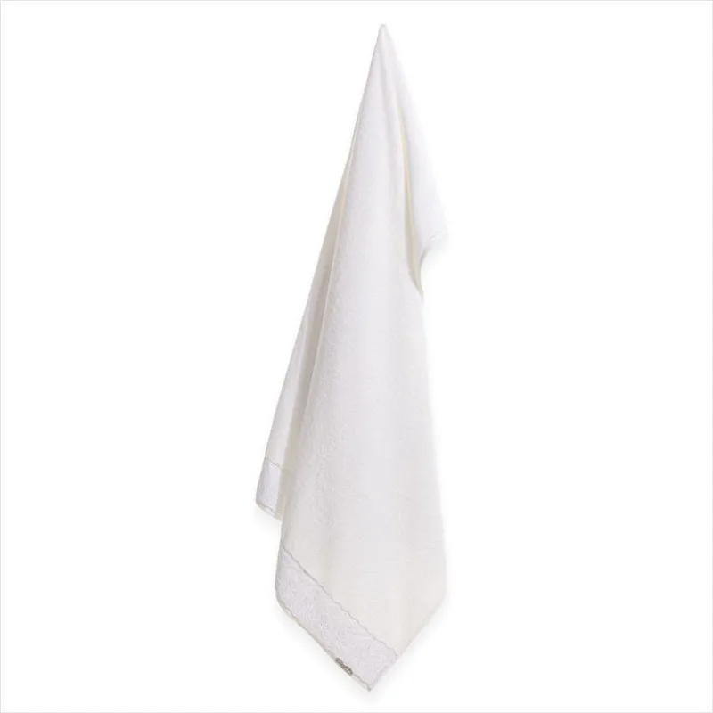 Toalha de Banho Branco com Bordado Antonia - Karsten