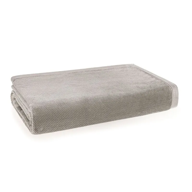 Manta de Microfibra King Prades 260x230 cm Cinza Karsten