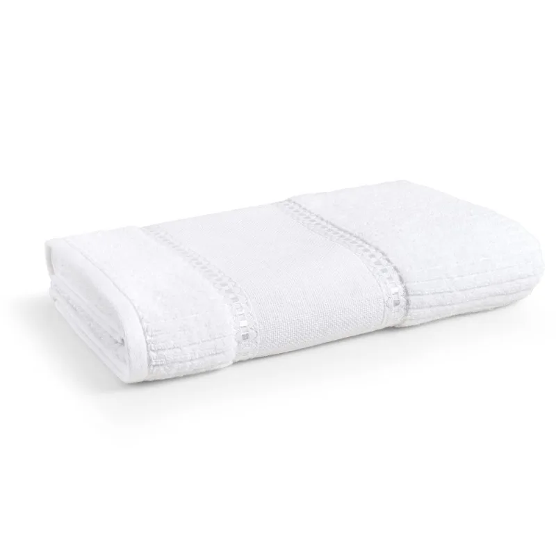 Toalha de Lavabo Passa Fitas para Pintar 30cm x 50cm - Karsten - Branco 01