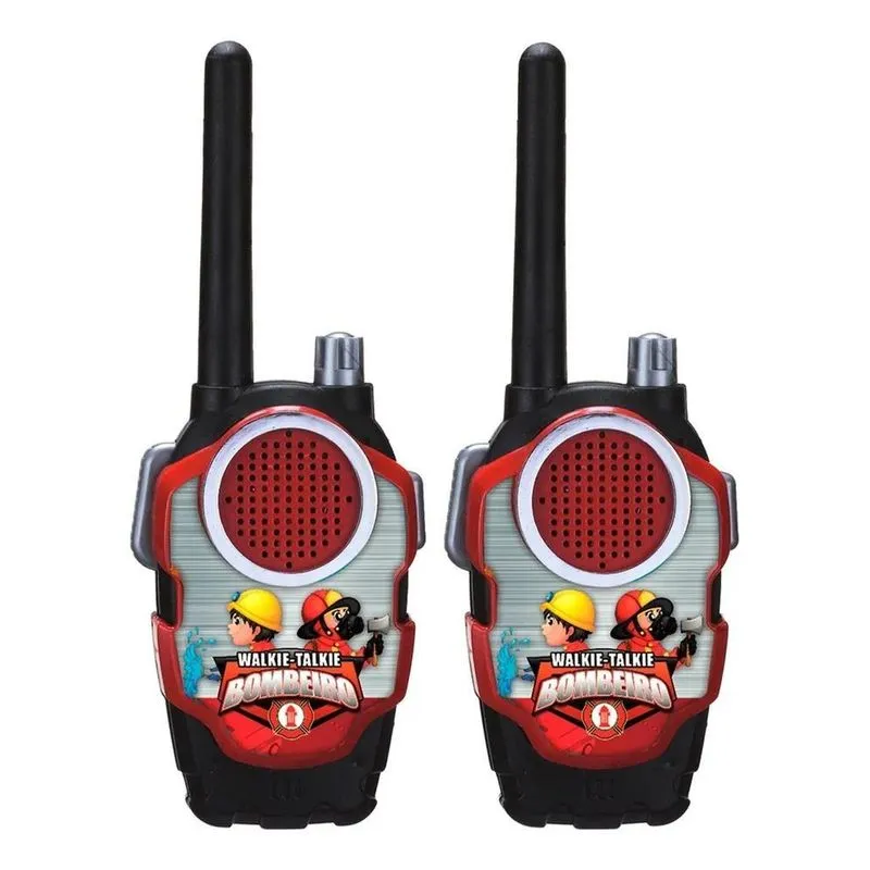 Walk Talk Rádio Comunicador Infantil Meninos Bombeiro
