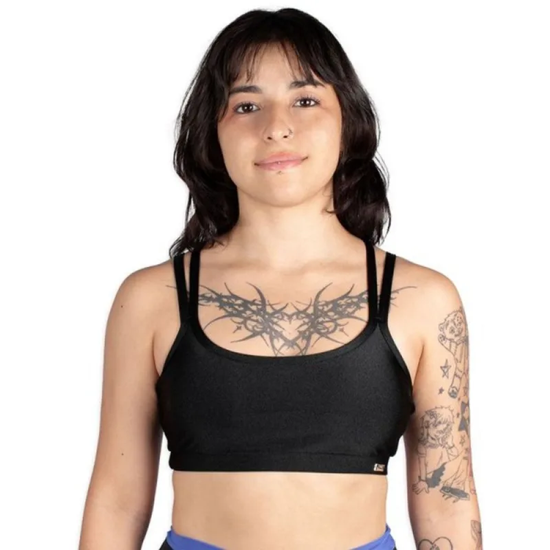 Top Caju Brasil Atlanta Classic Preto Feminino Fitness G G / Preto