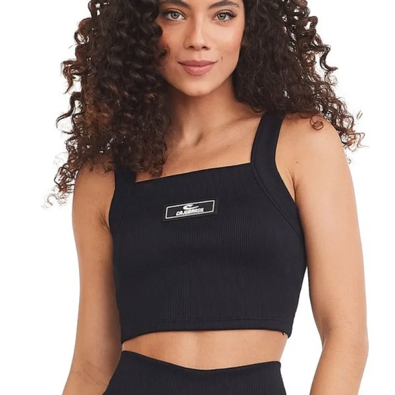 Top Cropped Caju Brasil Flash Preto Feminino Fitness Treino M P / Preto