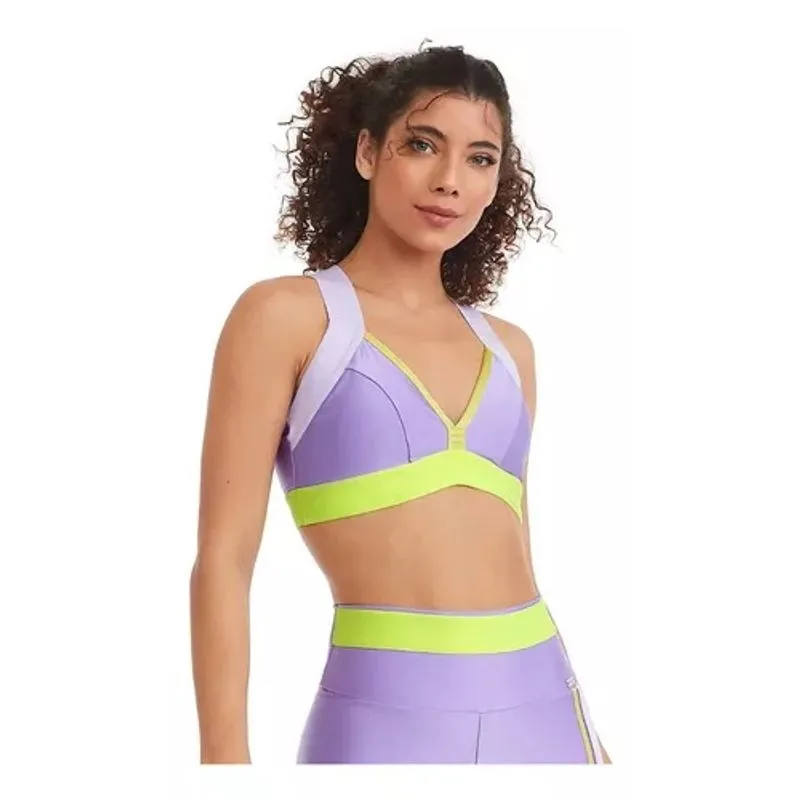 Top Cajubrasil Luxury Lavanda Com Elástico Roxo M