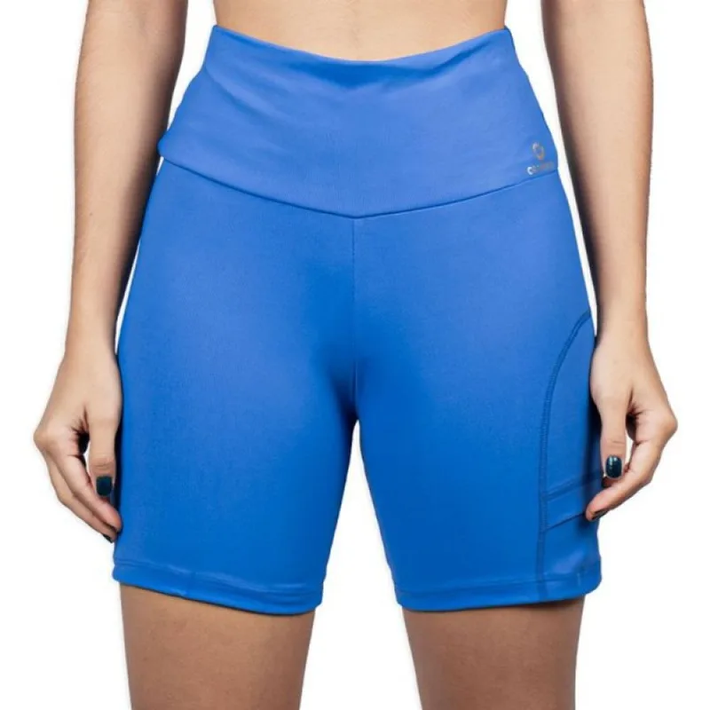 Short Caju Brasil Nz Com Bolso Invertido Azul Feminino P P