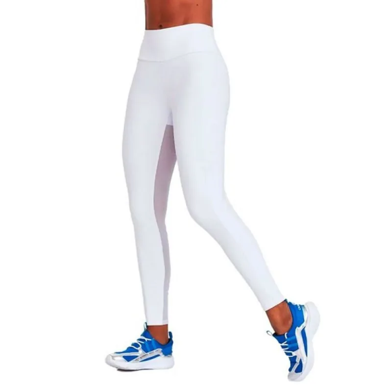 Calça Legging Caju Brasil Silk Branco Feminino Fitness P M