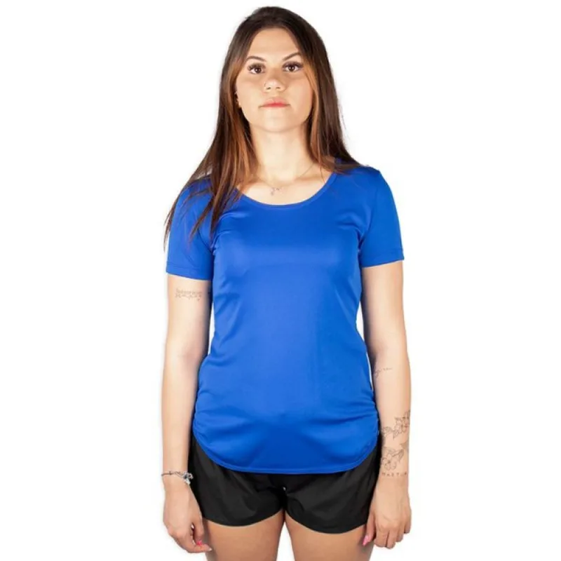 Camiseta Caju Brasil Lite Classic Azul Feminino Fitness P G