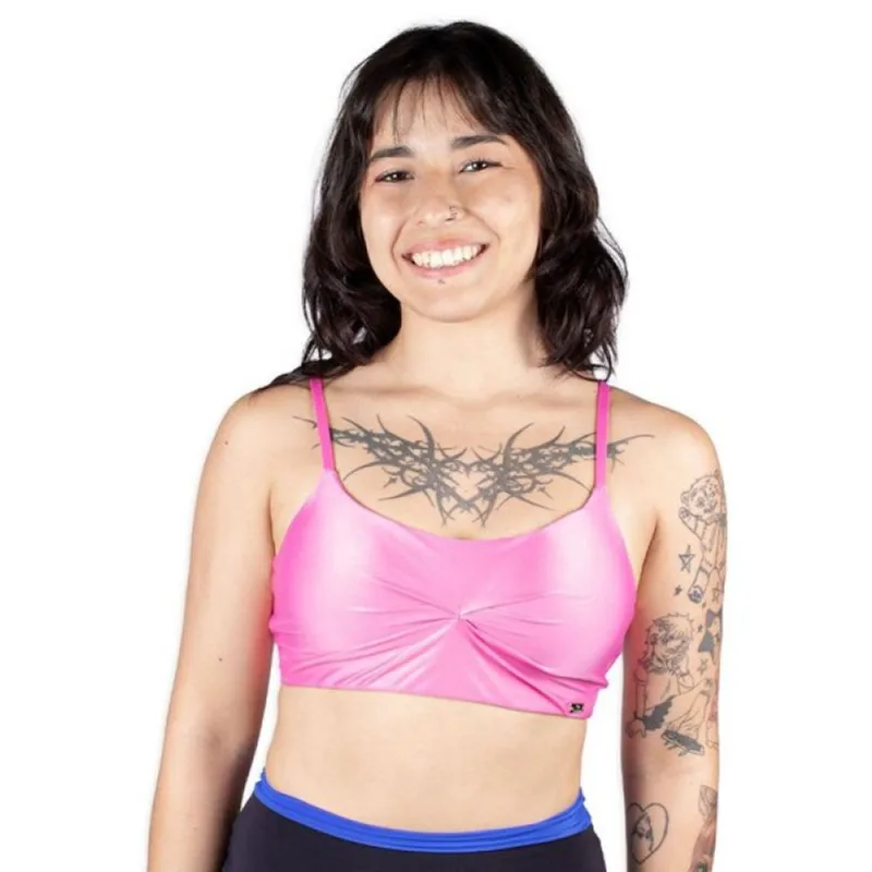 Top Caju Brasil Atletika Franzido Classic Rosa Feminino G P / Rosa