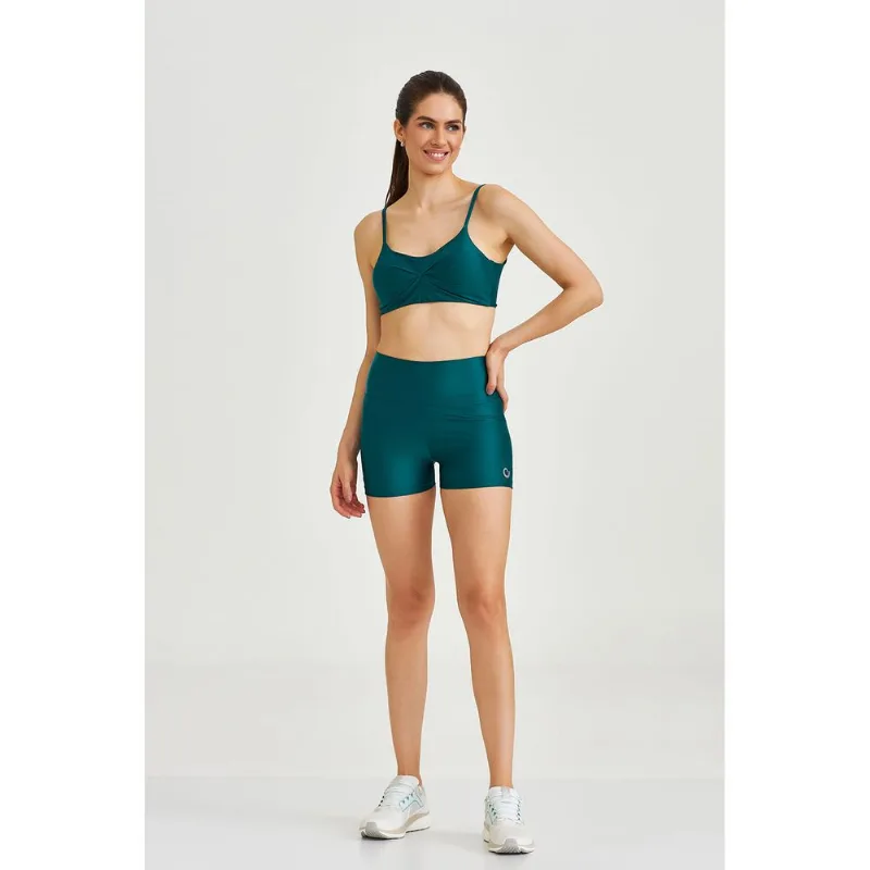 SHORT CURTO FITNESS ATLETIKA BÁSICO VERDE GALÁPAGOS CAJUBRASIL SHORT CURTO FITNESS ATLETIKA BÁSICO VERDE GALÁPAGOS - P