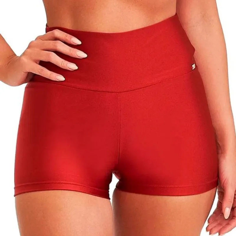 Mini Short Caju Brasil Atlanta Classic Vermelho Feminino P P / Vermelho