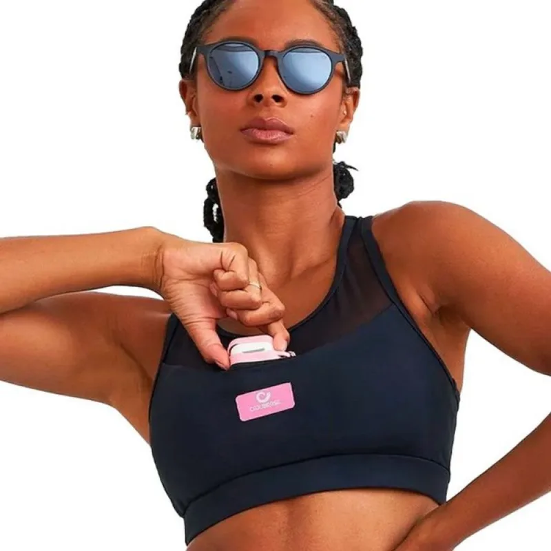 Top Caju Brasil Nz Preto Com Bolso Na Frente Feminino Treino G M / Preto - CAJU BRASIL