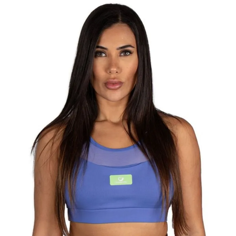 Top Caju Brasil Nz Azul Com Bolso Na Frente Feminino Fitness P P