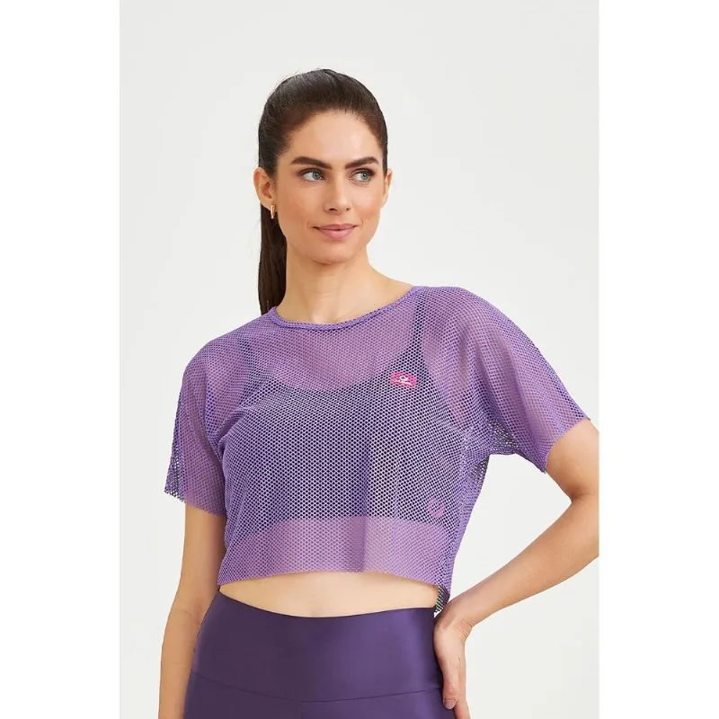 CROPPED TELA CLASSICO ROXO ASTRAL CAJUBRASIL - G - CAJU BRASIL