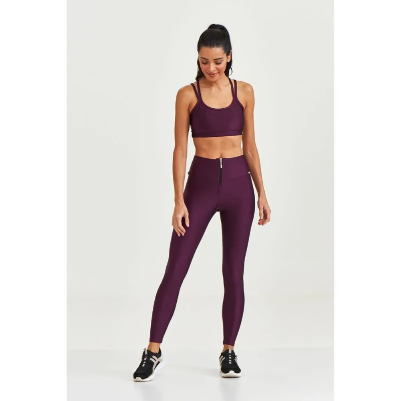 LEGGING COM ZÍPER BÁSICA VINHO DELUXE CAJUBRASIL LEGGING COM ZÍPER BÁSICA VINHO DELUXE - M