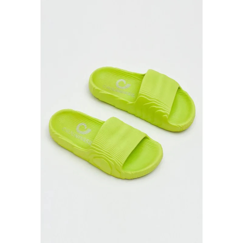 Chinelo Slide Texturizado Cajubrasil Verde Citrus 39 - 40