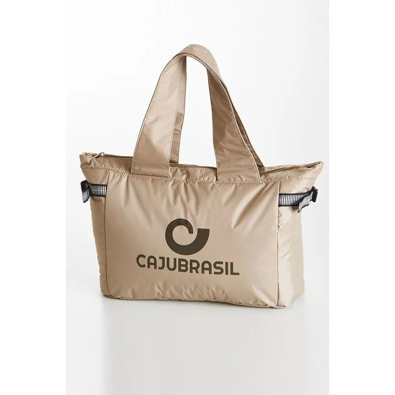Bolsa Tiracolo Esporte Cajubrasil Bege Chocolate