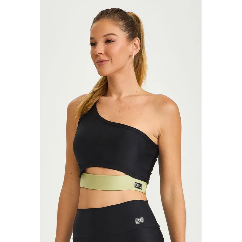 TOP ATLANTA ASSIMÉTRICO PRETO M