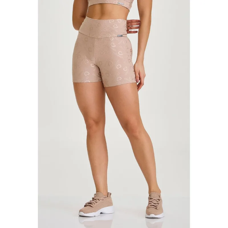 SHORT EXCLUSIVO CAJUBRASIL BEGE CHOCOLATE P