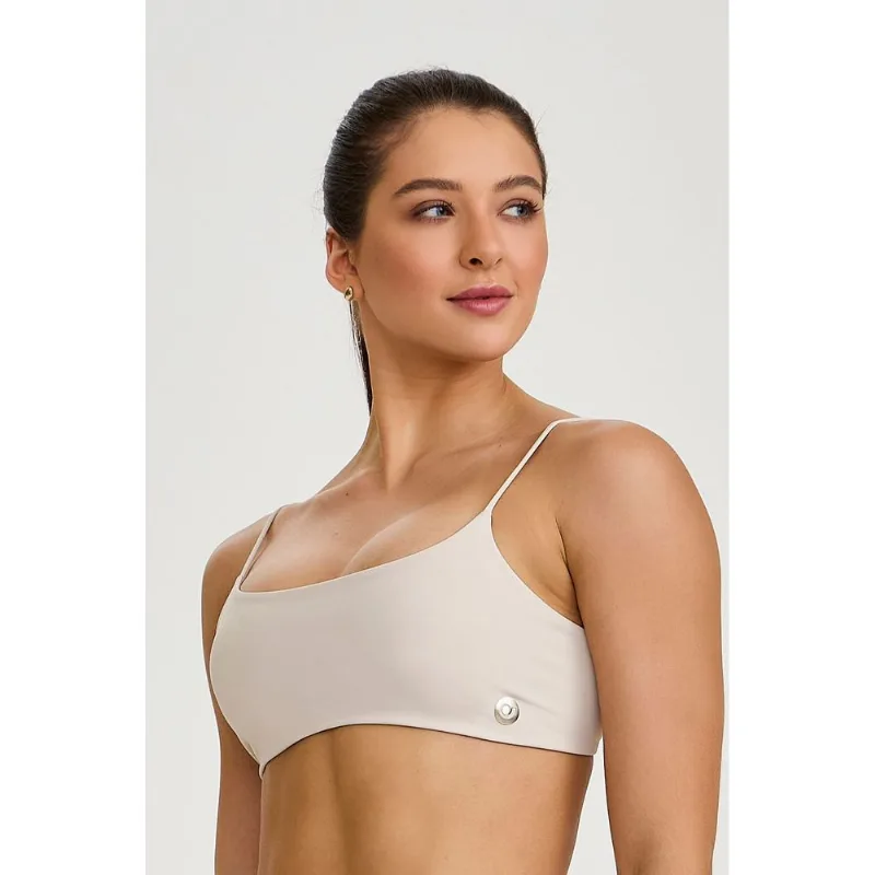 TOP HYPER COSTAS DECOTADAS OFF WHITE CAJUBRASIL M