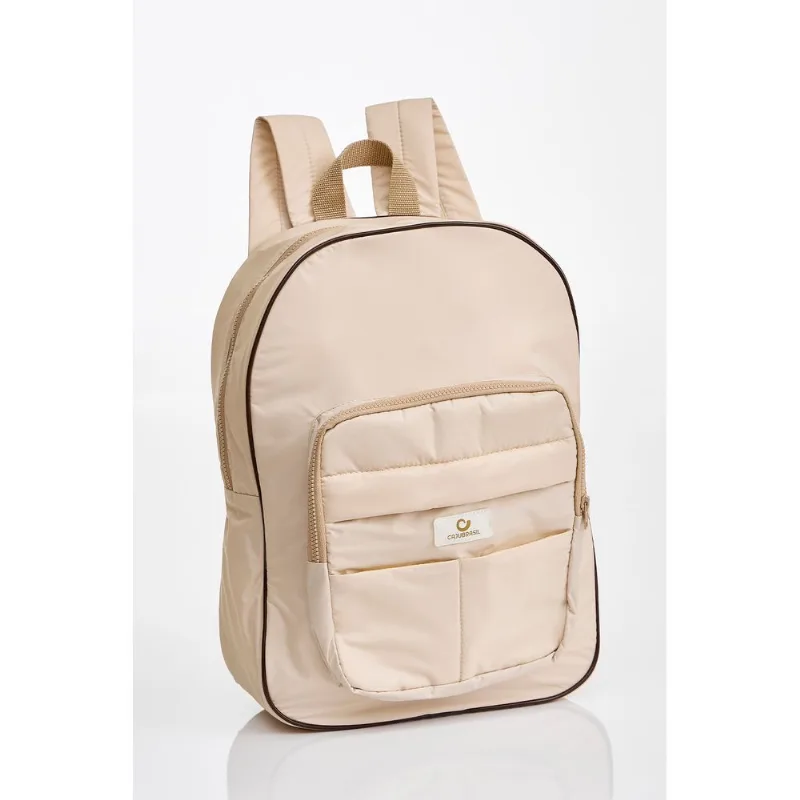MOCHILA EQUILÍBRIO BEGE CHOCOLATE-U - CAJU BRASIL
