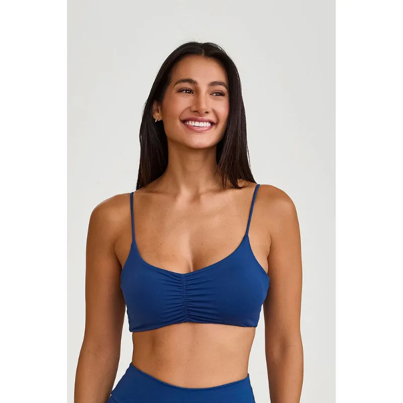 TOP FRANZIDO BÁSICO AZUL BLUE JEANS CAJUBRASIL - G - CAJU BRASIL