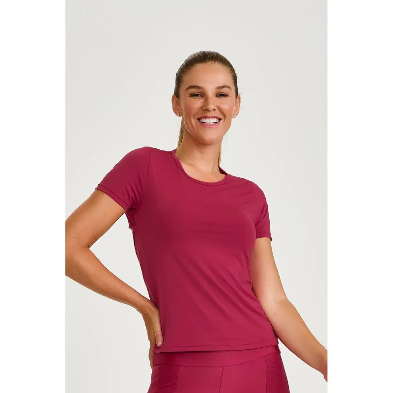 BLUSA UV COM COSTAS RESPIRAVEL E ABERTURA VINHO ROMA CAJUBRASIL M