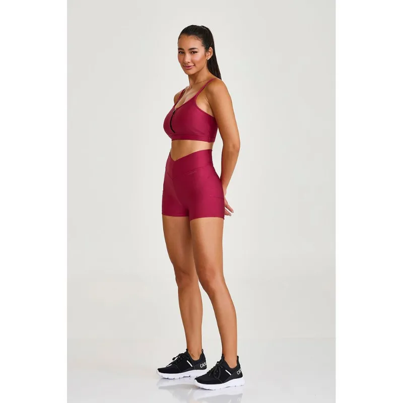 SHORT CURTO ATLANTA COM AFINA CINTURA VINHO ROMA CAJUBRASIL M