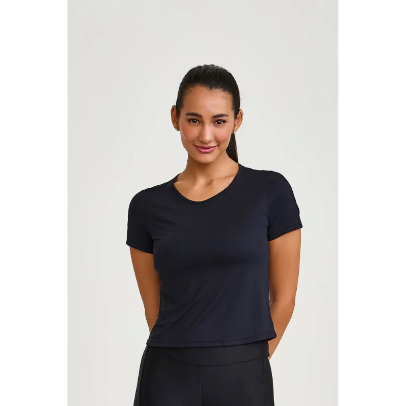 BLUSA ULTRA ETIQUETA MANGA PRETO CAJUBRASIL G