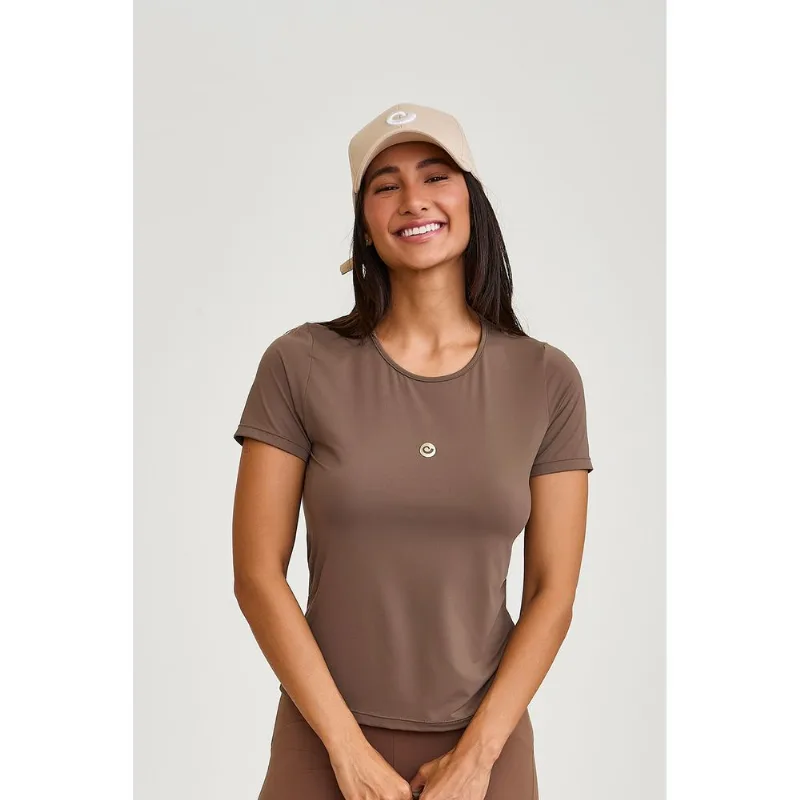 BLUSA UV COM PROTEÇÃO SOLAR MARROM CASTANHO CAJUBRASIL M