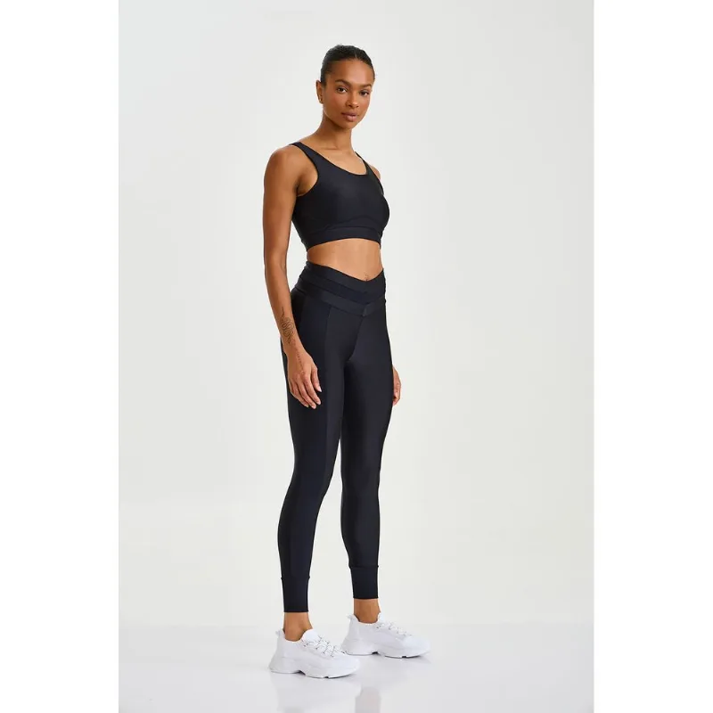 LEGGING ADAPTIV COM PUNHO E AFINA CINTURA PRETO CAJUBRASIL G - CAJU BRASIL