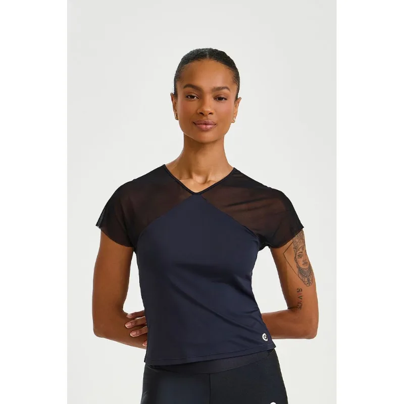 BLUSA SB MANGA DE TULE PRETO CAJUBRASIL M