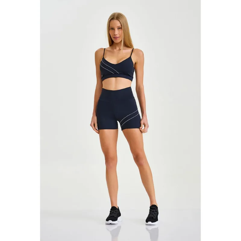 MINI SHORT NY LOGO CÓS PRETO CAJUBRASIL P