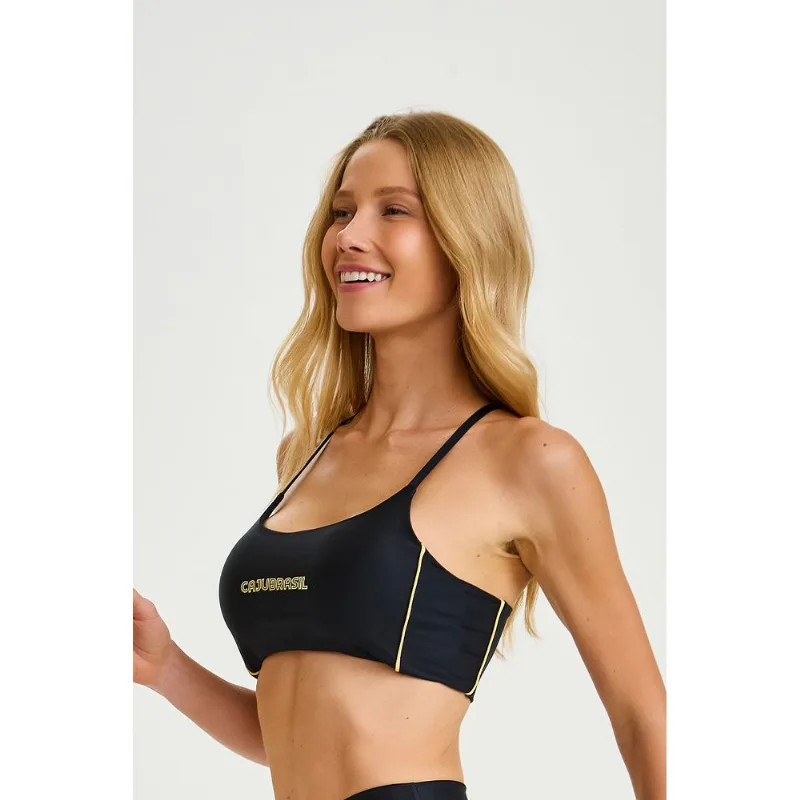 TOP ATLETIKA COM SILK PRETO CAJUBRASIL P