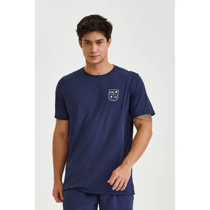 CAMISETA MASCULINA BRASÃO CAJUBRASIL AZUL MARINHO G